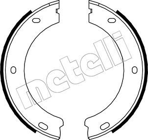 METELLI Комплект тормозных колодок, стояночная тормозная с 53-0325