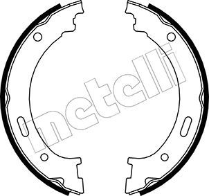 METELLI Комплект тормозных колодок, стояночная тормозная с 53-0361