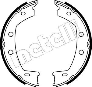 METELLI Комплект тормозных колодок, стояночная тормозная с 53-0374