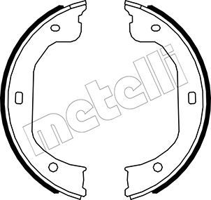 METELLI Комплект тормозных колодок, стояночная тормозная с 53-0587
