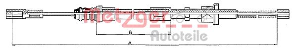 METZGER Trose, Stāvbremžu sistēma 10.471