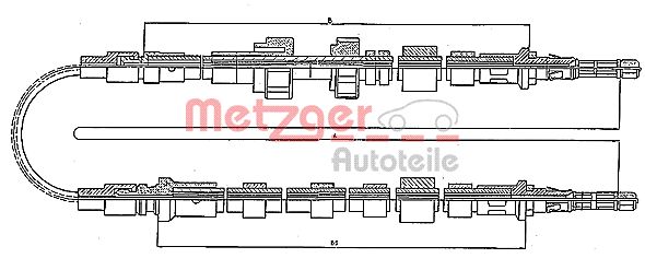METZGER Trose, Stāvbremžu sistēma 10.535