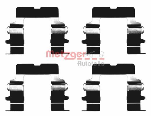 METZGER Комплектующие, колодки дискового тормоза 109-1161