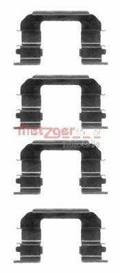 METZGER Комплектующие, колодки дискового тормоза 109-1287