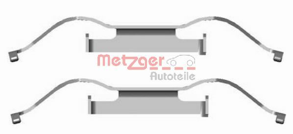 METZGER Комплектующие, колодки дискового тормоза 109-1681