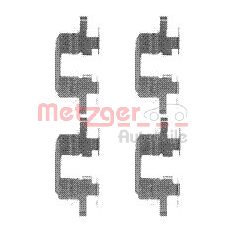 METZGER Комплектующие, колодки дискового тормоза 109-1711