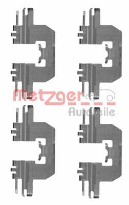 METZGER Комплектующие, колодки дискового тормоза 109-1724