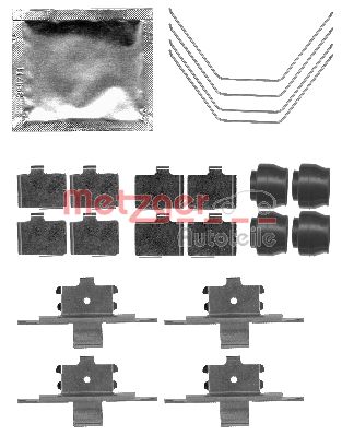 METZGER Комплектующие, колодки дискового тормоза 109-1791