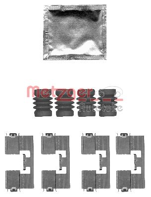 METZGER Комплектующие, колодки дискового тормоза 109-1818