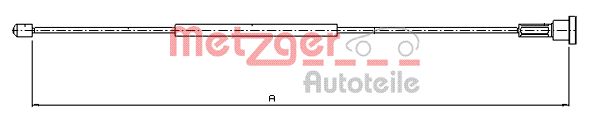 METZGER Тросик, cтояночный тормоз 11.5757