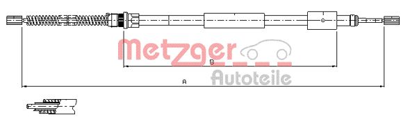 METZGER Trose, Stāvbremžu sistēma 11.604