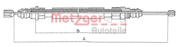 METZGER Trose, Stāvbremžu sistēma 11.609