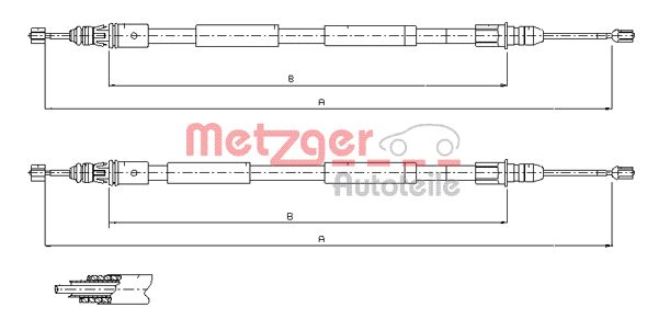 METZGER Trose, Stāvbremžu sistēma 11.6771