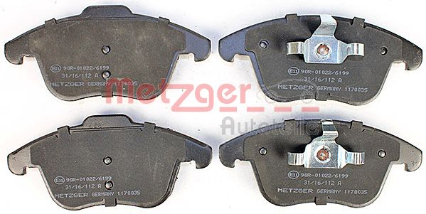 METZGER Комплект тормозных колодок, дисковый тормоз 1170035