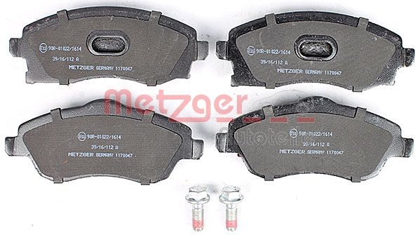 METZGER Комплект тормозных колодок, дисковый тормоз 1170047