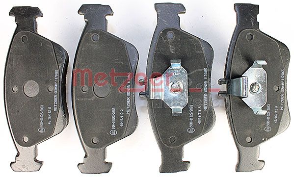 METZGER Комплект тормозных колодок, дисковый тормоз 1170065