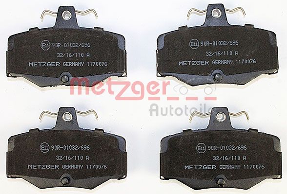 METZGER Комплект тормозных колодок, дисковый тормоз 1170076