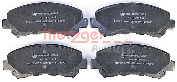 METZGER Комплект тормозных колодок, дисковый тормоз 1170093