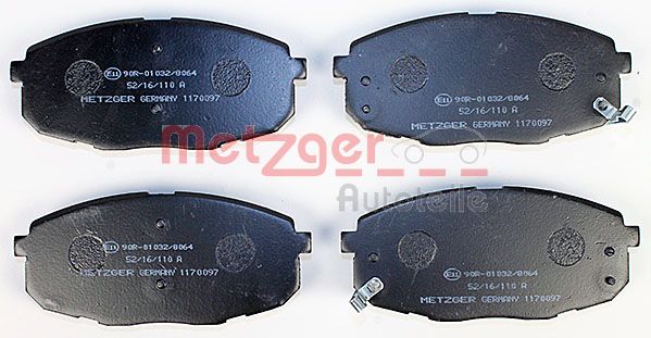METZGER Комплект тормозных колодок, дисковый тормоз 1170097
