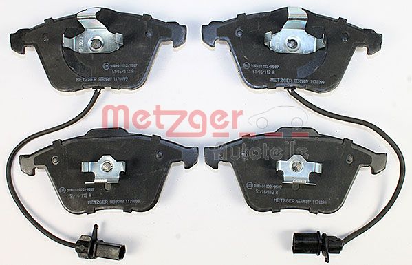 METZGER Комплект тормозных колодок, дисковый тормоз 1170099