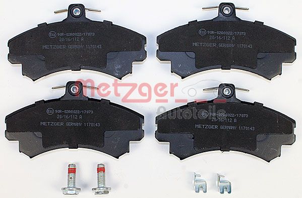 METZGER Комплект тормозных колодок, дисковый тормоз 1170143