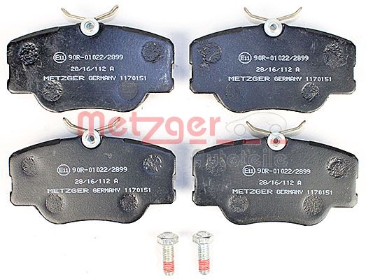 METZGER Комплект тормозных колодок, дисковый тормоз 1170151