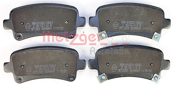 METZGER Комплект тормозных колодок, дисковый тормоз 1170152