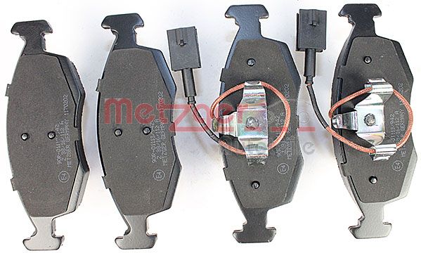 METZGER Комплект тормозных колодок, дисковый тормоз 1170202