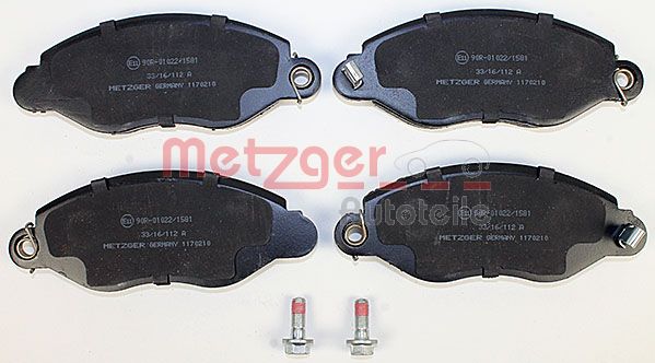 METZGER Комплект тормозных колодок, дисковый тормоз 1170210