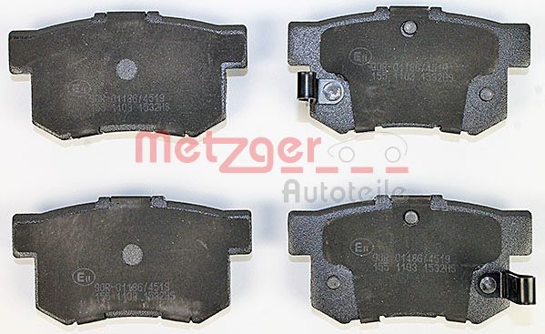 METZGER Комплект тормозных колодок, дисковый тормоз 1170213