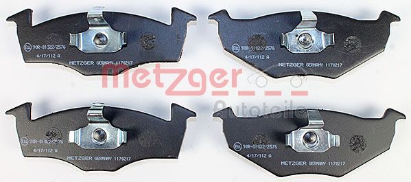 METZGER Комплект тормозных колодок, дисковый тормоз 1170217