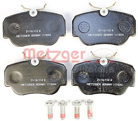METZGER Комплект тормозных колодок, дисковый тормоз 1170266