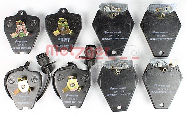 METZGER Комплект тормозных колодок, дисковый тормоз 1170280