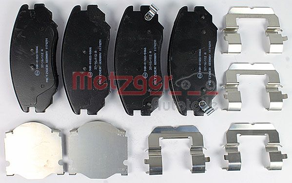 METZGER Комплект тормозных колодок, дисковый тормоз 1170291