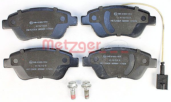 METZGER Комплект тормозных колодок, дисковый тормоз 1170296