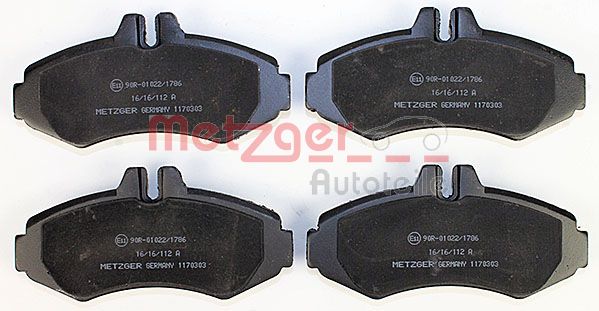 METZGER Комплект тормозных колодок, дисковый тормоз 1170303