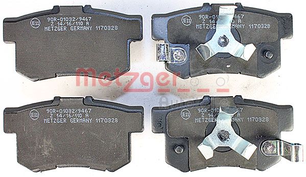 METZGER Комплект тормозных колодок, дисковый тормоз 1170328