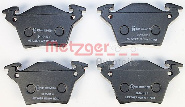 METZGER Комплект тормозных колодок, дисковый тормоз 1170331