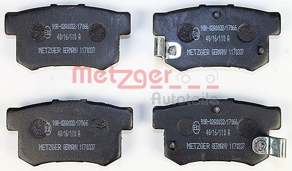METZGER Комплект тормозных колодок, дисковый тормоз 1170337