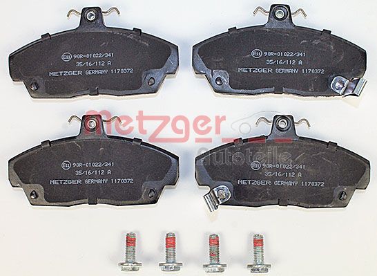 METZGER Комплект тормозных колодок, дисковый тормоз 1170372