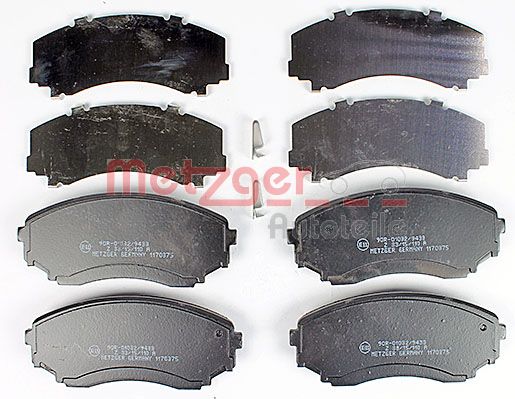 METZGER Комплект тормозных колодок, дисковый тормоз 1170375