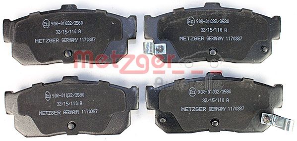 METZGER Комплект тормозных колодок, дисковый тормоз 1170387