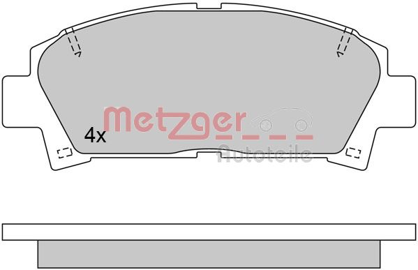 METZGER Bremžu uzliku kompl., Disku bremzes 1170398