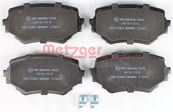 METZGER Комплект тормозных колодок, дисковый тормоз 1170415
