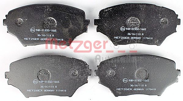 METZGER Комплект тормозных колодок, дисковый тормоз 1170418