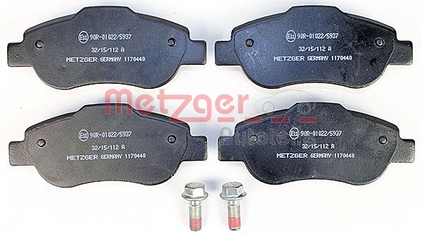 METZGER Комплект тормозных колодок, дисковый тормоз 1170440