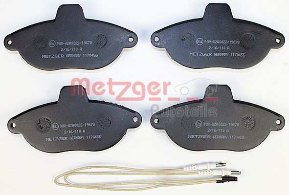 METZGER Комплект тормозных колодок, дисковый тормоз 1170455