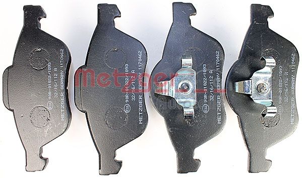 METZGER Комплект тормозных колодок, дисковый тормоз 1170462