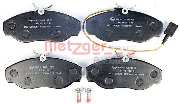 METZGER Комплект тормозных колодок, дисковый тормоз 1170494