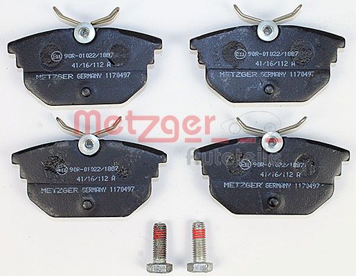 METZGER Комплект тормозных колодок, дисковый тормоз 1170497